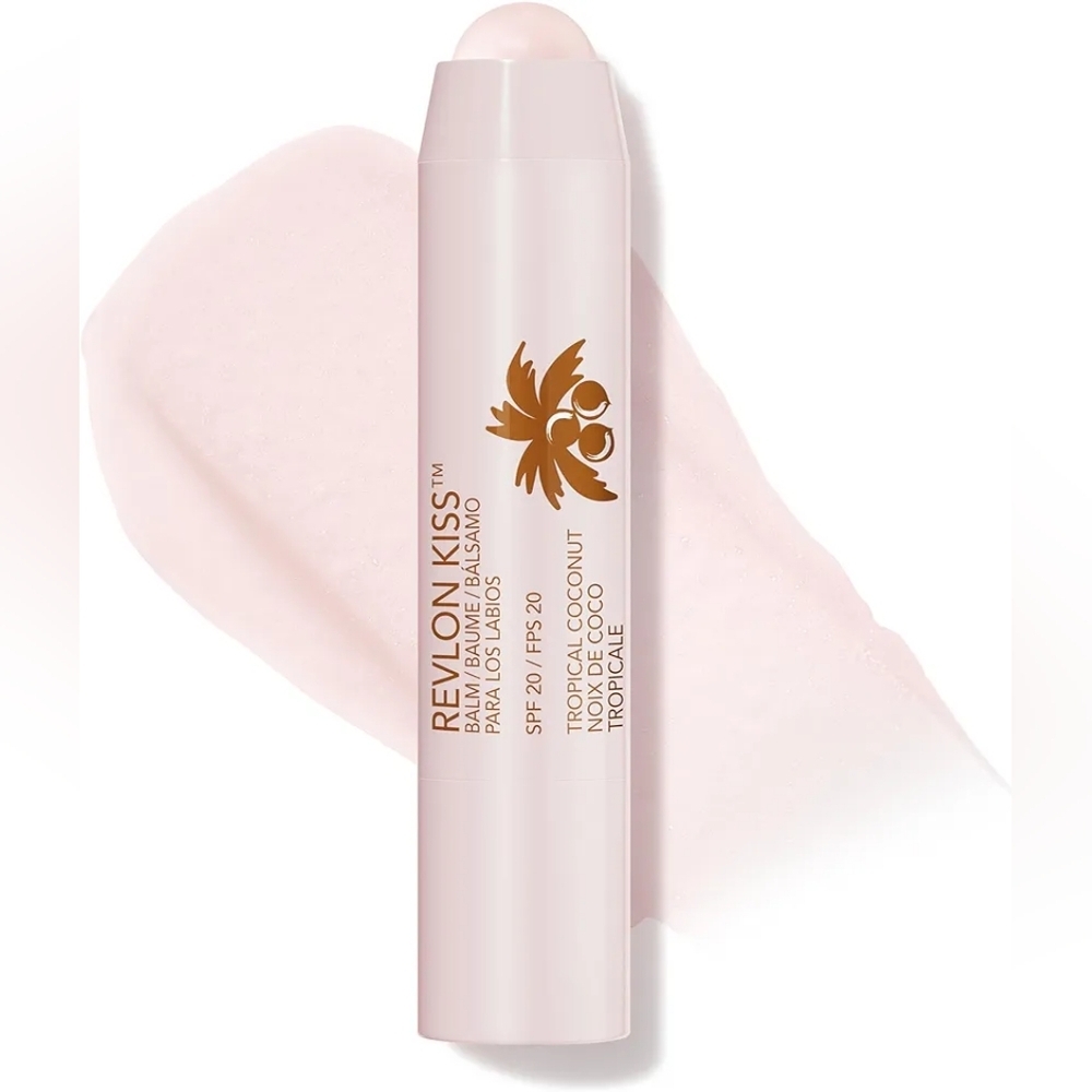 Revlon Lip Balm, Kiss Tinted Lip Balm, 010 Tropical Coconut